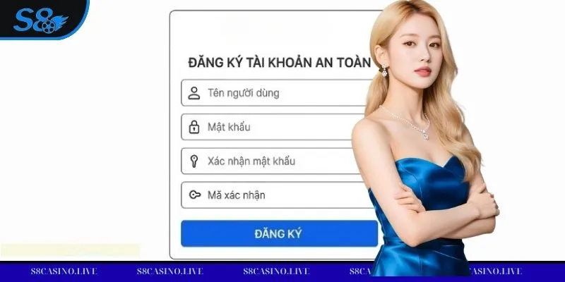 Quá trình đăng ký diễn ra theo từng mục rõ ràng, dễ tiếp cận